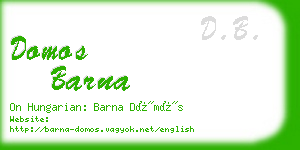 domos barna business card